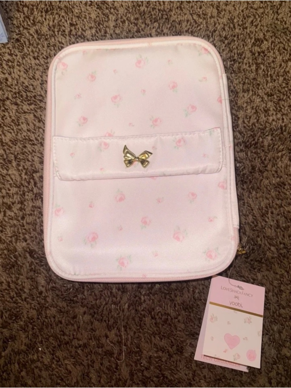 LoveShackFancy x Target Tech Organizer Pink